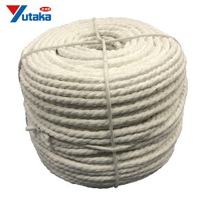 ユタカメイク 不織布ロープ 3本撚 溶着有 10mm×270m (1巻) 品番:24910270