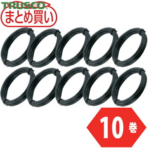gXR TRUSCO ܂Ƃߔ J[j ^Cv  20Ԏ a0.9mm×15m 10{ (1g) iԁFTCWS-09BK-10P