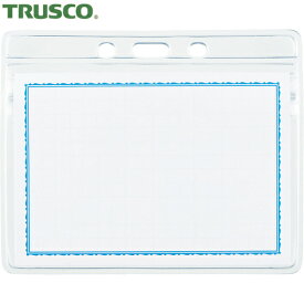 TRUSCO(トラスコ) ソフト名札ケースファスナー付 特大サイズ 10枚入 (1袋) 品番：TNH-31