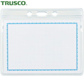 TRUSCO(トラスコ) ソフト名札ケースファスナー付 名刺サイズ 10枚入 (1袋) 品番：TNH-32