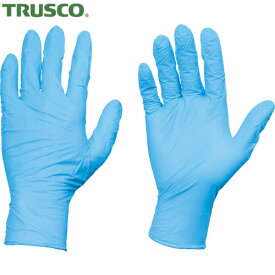 TRUSCO(トラスコ) 使い捨てニトリル手袋TGスタンダード 0.08粉付青M 100枚(1箱) 品番:TGPN08BM