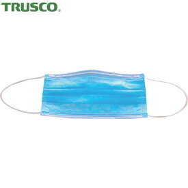 TRUSCO(トラスコ) サージカルマスク(医療用レベル1)(50枚入個包装)ブルーMサイズ (1箱) 品番：TSML1-50PB-M