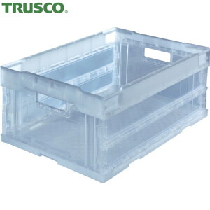 トラスコ TRUSCO オリコン α折りたたみコンテナ 30L 透明 透明 (1個) 品番:TR-S30TM TM