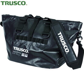 TRUSCO(トラスコ) 防水ターポリントートバッグ Lサイズ ブラック (1個) 品番：TTBL-BK