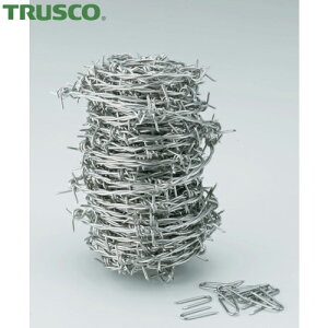トラスコ TRUSCO 有刺鉄線 ステンレス 1.6mm×100m (1巻) 品番:TSUW-16-100