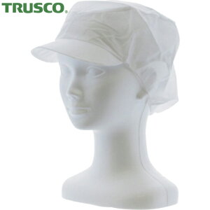 トラスコ TRUSCO 帯電帽つば付 Lサイズ (10枚入) (1袋) 品番:TTCT-L