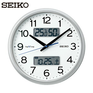 セイコー SEIKO 電波掛時計 セイコーネクスタイム ZS251S (ハイブリッド電波時計) (1個) 品番:ZS251S