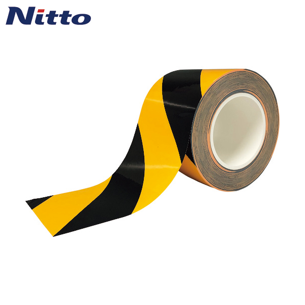 ニトムズ 耐久ラインテープDLT-NEO150x50黒/黄 (1巻) 品番：Y6089のサムネイル