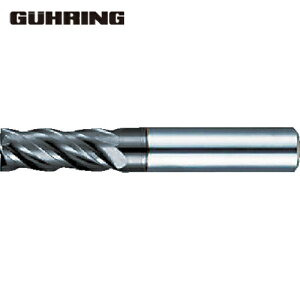 グーリング GUHRING 超硬スクエアエンドミル マルチリードRF100U 汎用4枚刃レギュラー刃径12mm (1本) 品番:3736 012.000
