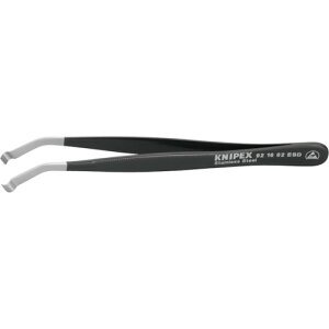 KNIPEX クニペックス 静電気対策ピンセット 精密ピンセット 120mm (1本) 品番:9216-02ESD