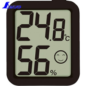 シンワ測定 デジタル温湿度計 環境チェッカー ブラック (1台) 品番:73248