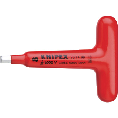 KNIPEX(クニペックス) 絶縁1002VT型六角棒レンチ 8mm (1本) 品番：9814-08のサムネイル