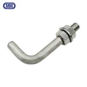 水本 吊金具(ビス止めタイプ) ステンレス Lボルトフック 線径10mm (1個) 品番:B-3014