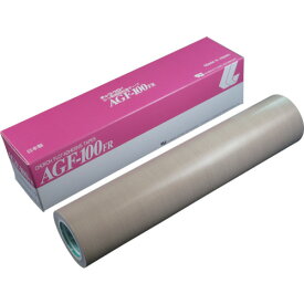 チューコーフロー フッ素樹脂(テフロンPTFE製)ガラスクロス粘着テープ AGFー100FR 0.18t×300w×10m (1巻) 品番：AGF100FR-18X300