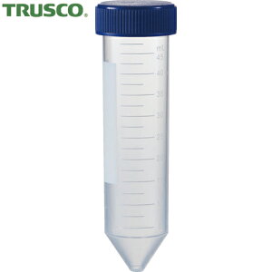 トラスコ TRUSCO 遠沈管 コニカル型 50ml 500本ラック入 (1箱) 品番:CT50C-500S