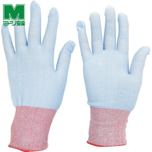 ミドリ安全 耐切創性手袋 カットガード182 ブルー 最薄手タイプ M (1双) 品番:CUT GUARD-182-BL-M