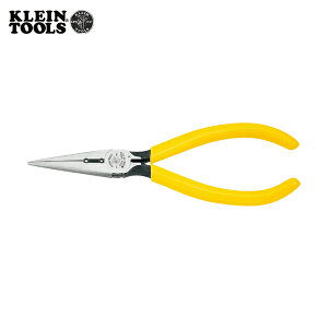 KLEIN ロングノーズプライヤー サイドカット 170mm 皮むき穴付 (1丁) 品番:D203-6H2