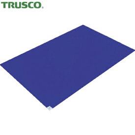 TRUSCO(トラスコ) 粘着クリーンマット 600×450MM ブルー 1シート 30枚入 (1シート) 品番：CM6045-1P-B