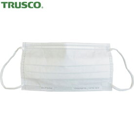 TRUSCO(トラスコ) ホワイトマスク 3層タイプ(個包装10枚入り) (1袋) 品番：DPM-WM10