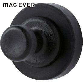 マグエバー シリコンマグネット iフック ブラック 強力マグネットフック ネオジム磁石 (1個) 品番：1-0146HOOK-IB
