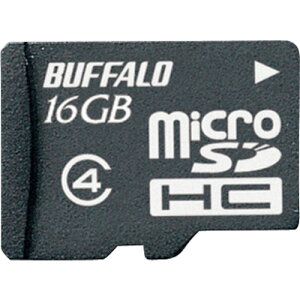 obt@[ BUFFALO hdl Class4Ή microSDHCJ[h 16GB (1) iԁFRMSD-BS16GB