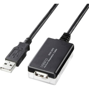 サンワサプライ 12m延長USB2.0アクティブリピーターケーブル (1本) 品番:KB-USB-R212N