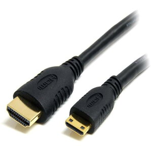 StarTech X^[ebN fBXvCϊP[u/Mini HDMI - HDMI 1.4/50cm/4K30Hz/ubN/rfIRo[^[ (1) iԁFHDACMM50CM