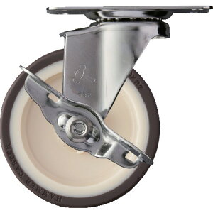 ハンマーキャスター ステンレス製プレート式キャスター ステンレスキャスター 自在SP付 車輪径100mm ウレタン車 (1個) 品番:315EUR100