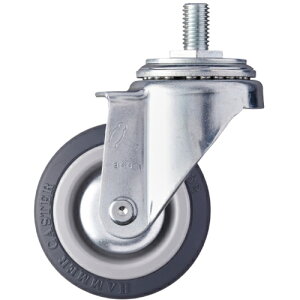 ハンマーキャスター ねじ込み式キャスター 自在 車輪径75mm ウレタン車輪(ナイロンホイール・ベアリング) (1個) 品番:4200MA-KUB75