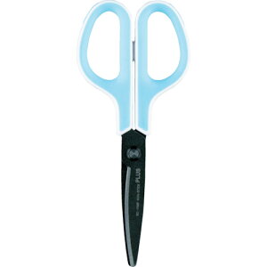 プラス PLUS ハサミ(クラフト向け)34516)フィットカットカーブSC-175SF 白×青 (1本) 品番:SC-175SF WH/BL