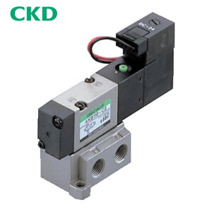 CKD �d���� �p�C���b�g��5�|�[�g�كZ���b�N�X�o���u 4K�V���[�Y 2.7C Rc1/8 AC100V (1��) �i�ԁF4KB210-06-AC100V
