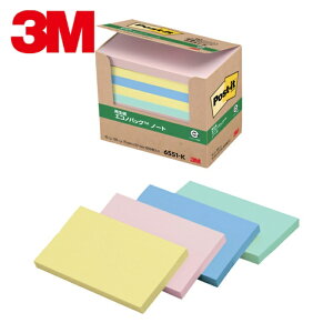 3M �X���[�G�� �ӂ��� �|�X�g�E�C�b�g �m�[�g 75×127mm 100��×10�p�b�h 4�F���F (1��) �i�ԁF6551-K