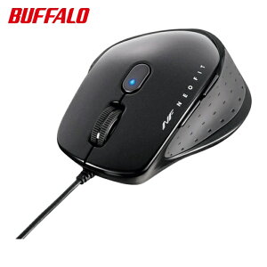 �o�b�t�@���[ BUFFALO �L�� BlueLED 5�{�^�� NEOFIT�}�E�X M�T�C�Y �u���b�N (1��) �i�ԁFBSMBU510MBK