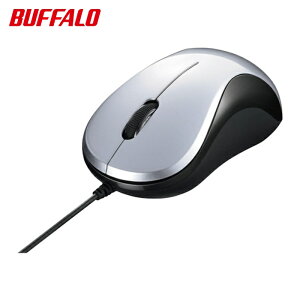 �o�b�t�@���[ BUFFALO �L�� BlueLED���w���}�E�X �É�/3�{�^�� �V���o�[ (1��) �i�ԁFBSMBU100SV