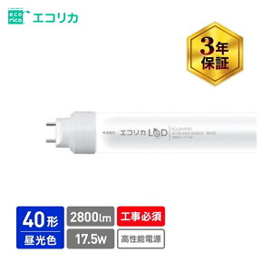 �G�R���J ������p ���ǌ`LED�����v ���o��40�` �����F(6500K)�^�C�v (1�{) ECL-LD40FAD