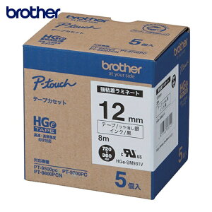 �u���U�[�H�� brother ���x���v�����^�p�e�[�v�J�[�g���b�W HGES�e�[�v�i���S���j ������/��i������j/12mm (1Pk) �i�ԁFHGE-SM931V