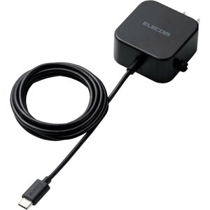 �G���R�� ELECOM AC�[�d�� 2.4A�o�� USB-C �P�[�u����̌^ 1.5m �u���b�N (1��) �i�ԁFMPA-ACC20BK