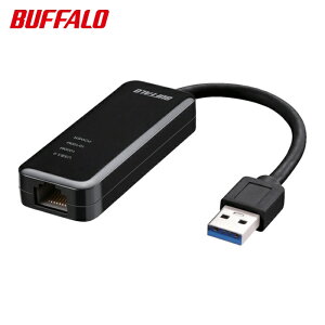 �o�b�t�@���[ BUFFALO Giga�Ή� Type-A USB3.2�iGen1�j�pLAN�A�_�v�^�[ �u���b�N (1��) �i�ԁFLUA5-U3-AGTE-BK