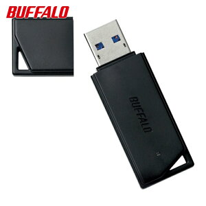 �o�b�t�@���[ BUFFALO USB3.1�iGen1�j/USB3.0�Ή� USB�������[ �o�����[���f�� 64GB �u���b�N (1��) �i�ԁFRUF3-K64GB-BK