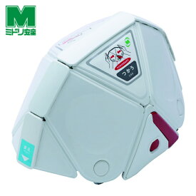ミドリ安全 子ども用 防災用折りたたみヘルメット フラットメットキッズ TSC-10K ホワイト (1個) TSC-10K-W
