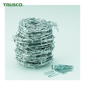 トラスコ TRUSCO 有刺鉄線 溶融亜鉛メッキ 1.6mm×20m (1巻) 品番：TUW-16-20