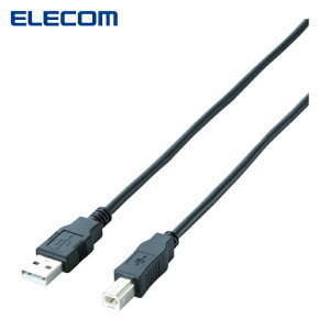 �G���R�� ELECOM U2C-JB10BK EURoHS�w�ߏ��� �G�RUSB2.0�P�[�u�� 1m �u���b�N (1�{)