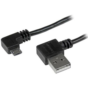 StarTech �X�^�[�e�b�N USB 2.0�P�[�u��/1m/Type-A - Micro-B/����L�^�E�R�l�N�^�[/�I�X-�I�X/�u���b�N/�}�C�N��B (1��) �i�ԁFUSB2AUB2RA1M
