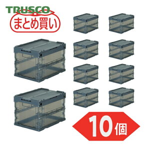 �g���X�R TRUSCO (�܂Ƃߔ���) �I���R�� ���܂肽���݃R���e�i �X�P���R�� 20L�i�W�t�j �����u���b�N 10�� (1S) �i�ԁFTR-SC20-BK-10P