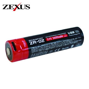�[�N�T�X ZEXUS LED�w�b�h���C�g��p���`�E���d�r ZR-02 3400mAh (1��) ZR-02