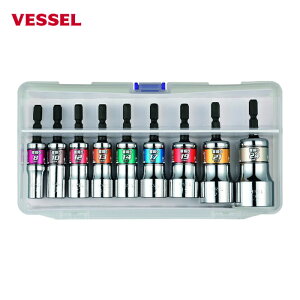 �x�b�Z�� VESSEL ���b��U�V���[�g�\�P�b�g�Z�b�g9�{�g No.WSA209PS�i�A�\�[�g 9�{�j (1S) �i�ԁFWSA209PS