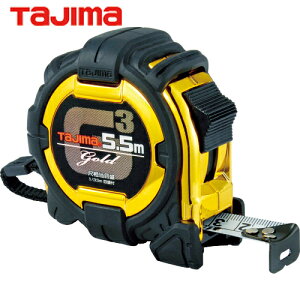 タジマ tajima スケール メジャー コンベックス G3ゴールドロック 幅25mm 長さ5.5m 尺相当目盛 (1個) 品番:G3GL25-55SBL