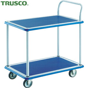 トラスコ TRUSCO プレス製運搬台車 ドンキーカート 2段式片袖タイプ740×480 (1台) 品番:104N