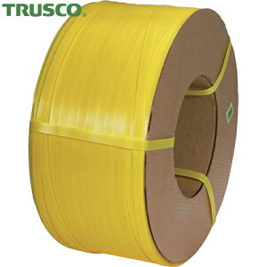 トラスコ TRUSCO 自動梱包器用PPバンド幅15.5mm×長さ2500m 黄 (1巻) 品番:GPP-155-58Y