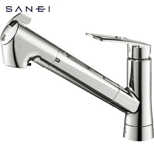サンエイ SANEI シングル浄水器付ワンホールスプレー混合栓 (1個) 品番:K87128ETJK-13